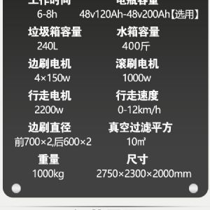 战狼3封闭式电动扫地车